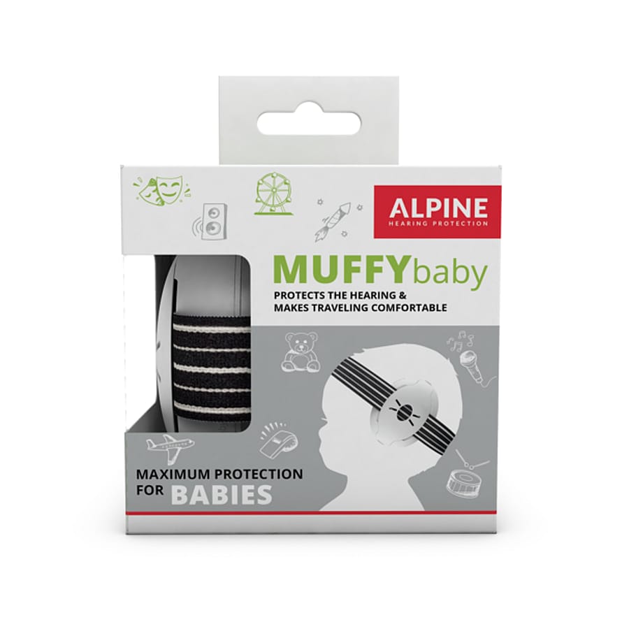 Alpine Hearing Protection Høreværn Muffy Baby Baby Black