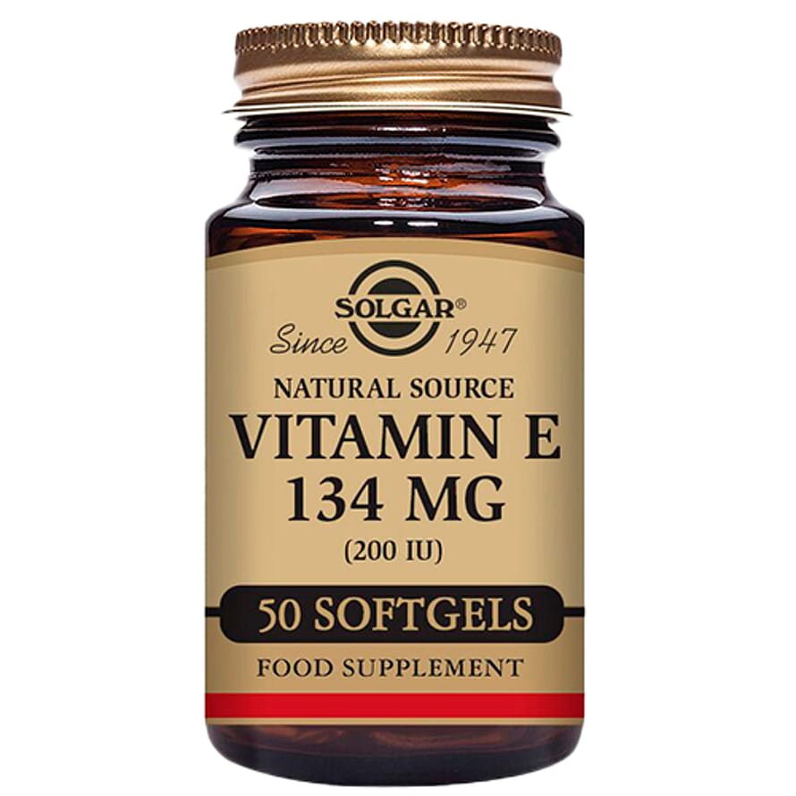 Solgar Vitamin E - Vegetabilsk Softgel 50 kaps.